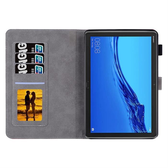 Verre trempe Coque Pour Huawei Mediapad M5 Lite 10.1 Housse Tablette etui fleurs de cerisier de Cover Protection HFCH3 Cdiscount Informatique