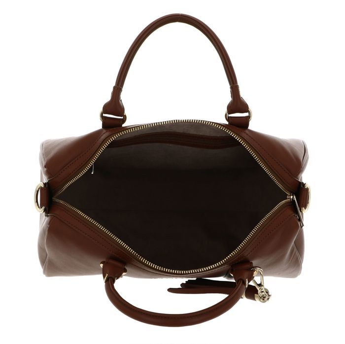 Sac à Main Lancaster En Cuir De Vachette Marron - Neuf Avec étiquettes, Porté épaule