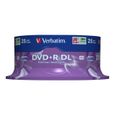 DVD+R Double Layer VERBATIM - 8.5 Go 8x - Spindle 25-0
