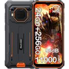 Blackview BV6200 Plus Smartphone Robuste 24Go + 256Go 11000mAh 6.56" 16MP Téléphone portable Incassable Double SIM 4G NFC GPS Orange