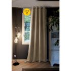 INTEX DECO Lot de 2 Rideaux grande hauteur occultant + isolant phonique polaire L140 x H280 cm Inuit Beige