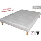 PROMO MATELAS Sommier tapissier à ressorts 90 x 190 + jeu de 4 pieds offerts: