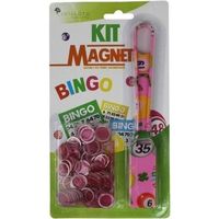 Baton Ramasse Jetons Bingo Loto 100 pions magnetiques Rose design symboles de Jeu Accessoires Set aimante carte