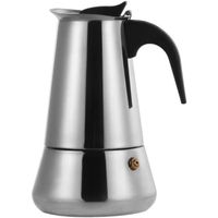 SHA Cafetière 450 ml pour cafetière moka, filtre en acier inoxydable Moka, cafetière espresso italienne, outil percolateur