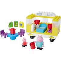 Big - Bloxx Peppa Pig - Camping-car - Set de Construction Briques - 54 pieces - 4 Figurines Incluses