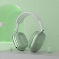 OREILLETTE BLUETOOTH Casque Bluetooth sans fil P9 avec microphone suppression du l'oreille casque jeu de sport Green