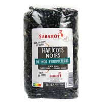 Haricots noirs sachet de 1kg Sabarot