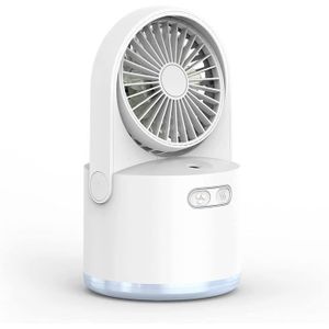 DÉSHUMIDIFICATEUR ventilateur de bureau brumisateur rechargeable usb avec réservoir d'eau de 300 ml pour bureau, chambre à coucher, bureau[A390]