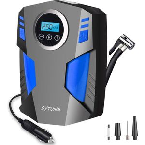 Compresseur Air Portatif OneAmg 12V - Gonfleur Pneus Digital Avec LED - 120W Pour Voiture Et Vélo