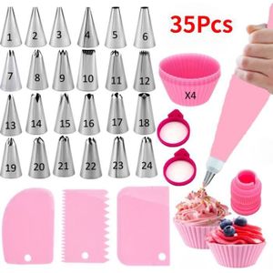 Douilles à Choux Lacor – Ensemble De 2 Tailles (4 Mm Et 8 Mm) – Acier Inoxydable, Pour Pâtisserie – Lave-vaisselle Safe