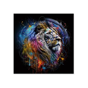 Tableau Sur Verre ARTTOR - 125x70 Cm - Décoration Murale Abstraite Noir Et Blanc - Moderne