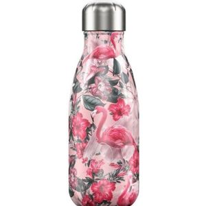 GOURDE BOUTEILLE ISOTHERME - TROPICAL FLAMANT ROSE 260 ML