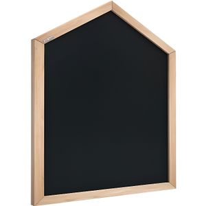 Tableau à Craie Noir avec Cadre en Bois Laqué 150x100cm