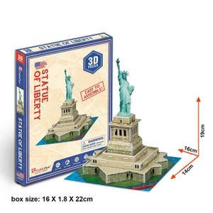 PUZZLE Statue de la Liberté - Puzzle en papier 3D, Mots c