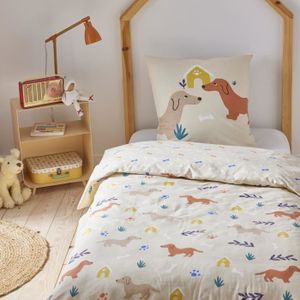 HOUSSE DE COUETTE ET TAIES MEDOR - Parure de lit enfant en coton 57 fils impr