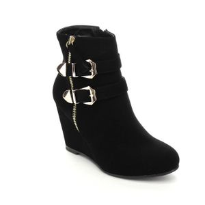 bottes hiver talon compensé