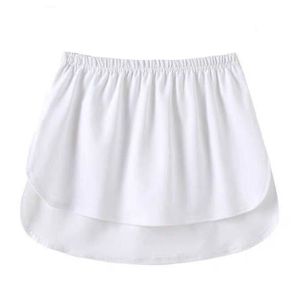 JUPE Mini Jupe Femme Vêtements Extender Faux Haut Réglable Rallonges Jupes Extensibles à l'ourlet,Blanc