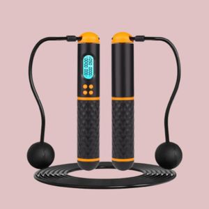 Corde À Sauter Electronique Sans Fil Rouge 3 Mètres Avec Ecran Lcd
