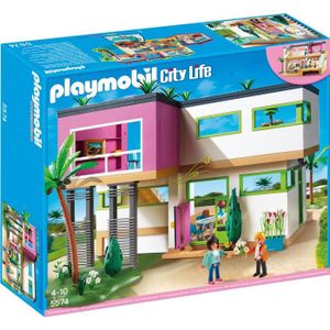 Playmobil - Maison moderne - 2 boîtes - 9266+9268 - Cdiscount Jeux - Jouets