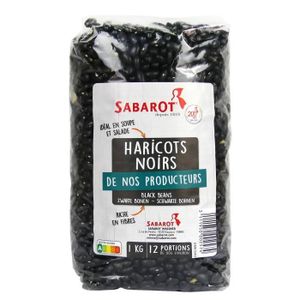 LÉGUMES SECS Haricots noirs sachet de 1kg Sabarot