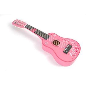 Foxom Guitare Enfant 23 Pouce Enfant Guitare en Bois avec 6 Cordes Instrument de Musique Jouet pour Enfant Gar/çon Fille 3 Ans+ Rouge