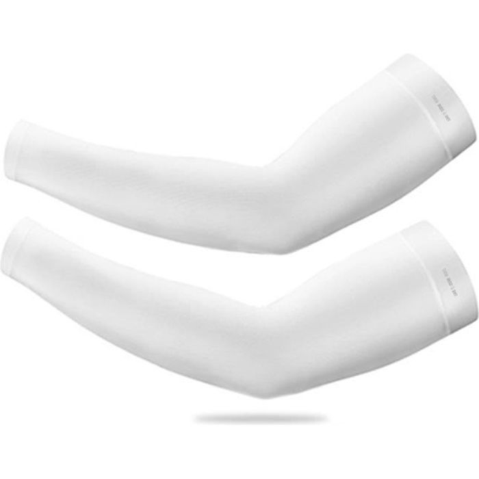 1 paires de manchons de bras de compression bande de compression  anti-cernes élastique pour hommes femmes (M) Beige - Cdiscount Sport