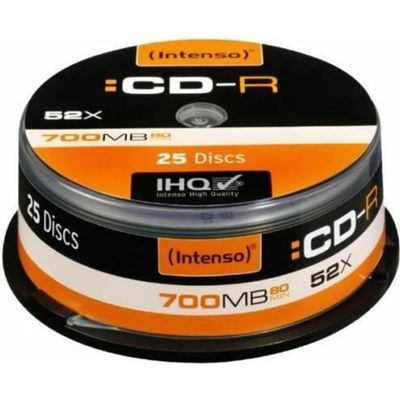 25 Disques CD-RW HP 4x-12x - 700 Mo, 80 Minutes - Boîte De Stockage - Pour Sauvegarde, Transfert De Données