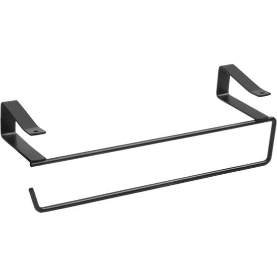 Porte Essuie Tout Noir at - Soutien de Porte Rouleau Essuie Tout sur Pied pour Rouleaux de