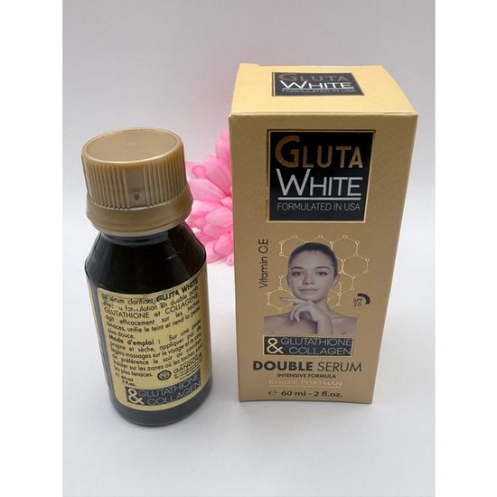 gluta white double serum glutathione &collagen serum 60ml 2floz Action thyme b12 1500 mcg injection Size:Pack of 6
