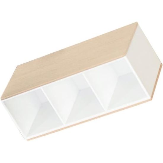 F Fityle Panier Organisateur Condiments Ustensiles Rotin - 4 Compartiments Petit Carré Panier Rotin Carré