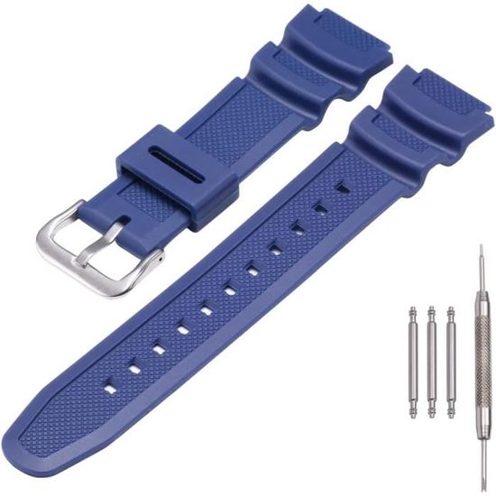 Bracelet Caoutchouc Casio Noir – Authentique, Neuf Sous étui – 10113393