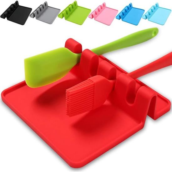 3 pièces Support pour couvercles, Repose-cuillère Ustensile de cuisine 3 pièces Support pour couvercles, Repose-cuillère Ustensile de cuisine