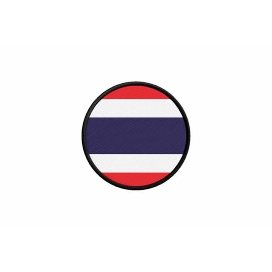 Akachafactory Patch Drapeau Thaïlande Camouflage – 5x8 Cm, Écusson Imprimé, Kit Mâle/Femelle