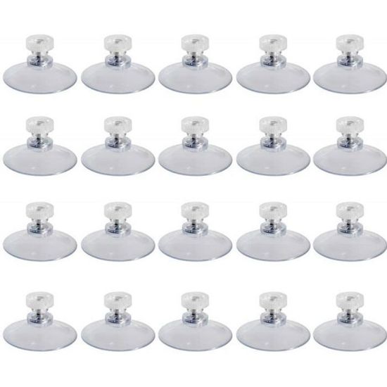 Lot De 15 Crochets Ventouse Pour Verre - Ventouses M4 Moletées - Support Rond - Polyvalentes Pour Fenêtre, Voiture, Décoration