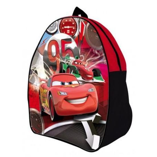 Sac A Dos Enfant Cars 28 Cm Creche Et Maternelle Rouge Noir Achat Vente Sac A Dos Cdiscount