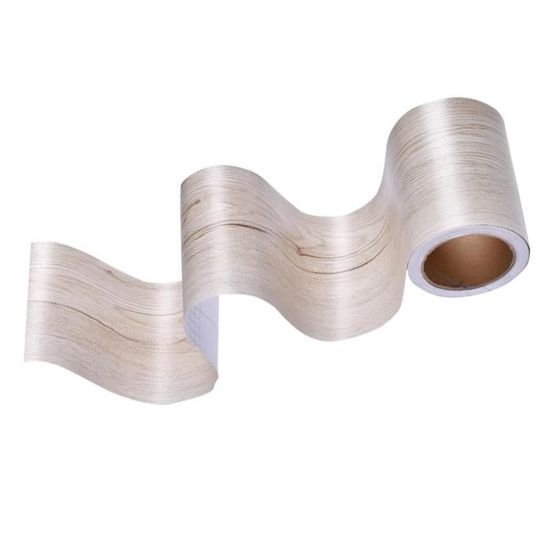 JUNART Ruban Adhésif De Réparation Texturé Pour Tables, Plinthes, Portes, Fenêtres Et Sols Avec Grattoir En Plastique (10 Cm X 1000 Cm), Motif Chêne Café