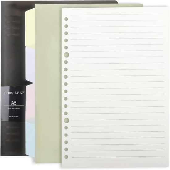 Lot De 6 Intercalaires A5 Transparents En PVC, Avec Onglets, Parfaits Pour Carnets, Agendas Et Organisation