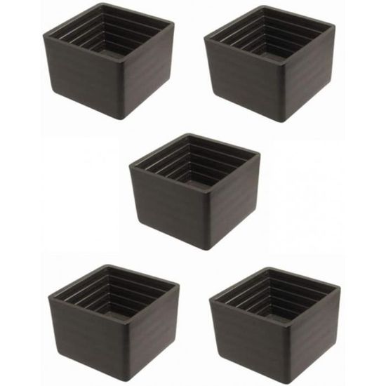 8x Embout Plastique Noir Patin Pied Chaise Cantilever Tube Rond Pour Extrmit Incurve Meuble Protection Fauteuil Guide Angle Tube 25mm 65052545