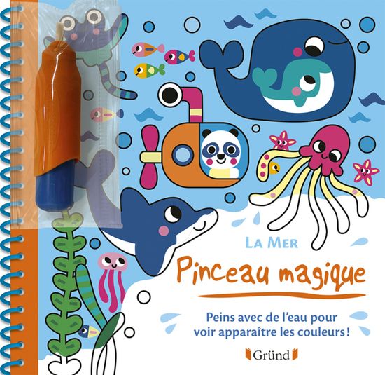 Lot De 6 Livres Aquarelle Enfants Avec Pinceau Réservoir D'eau - Activité Peinture Sans Taches, Motifs Variés, Pour 3 Ans Et Plus