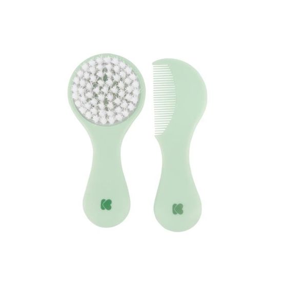 FaJoek 2PCS Peigne Et Brosse Silicone Pour Bébé - Massage Cuir Chevelu Et Bain Doux