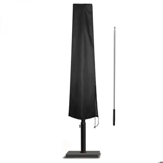 Housse De Protection Imperméable 210D Pour Parasol De Jardin/marché - Taille 190x30/40/50cm, Avec Cordon Et Zip