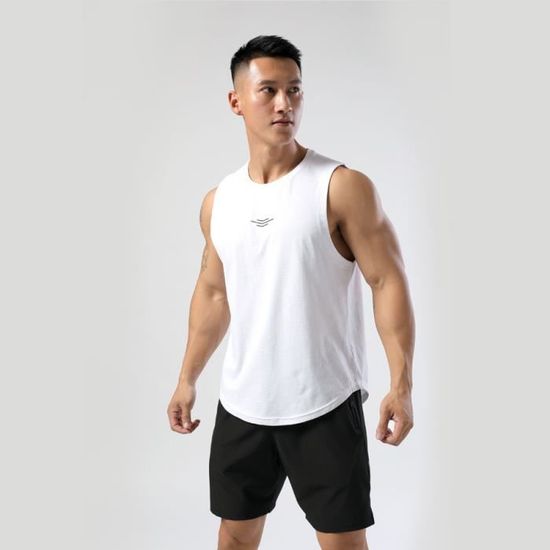 Débardeur Homme Sans Manches Sport - Séchage Rapide, Respirant, Coupe Slim, Pour Running Et Fitness