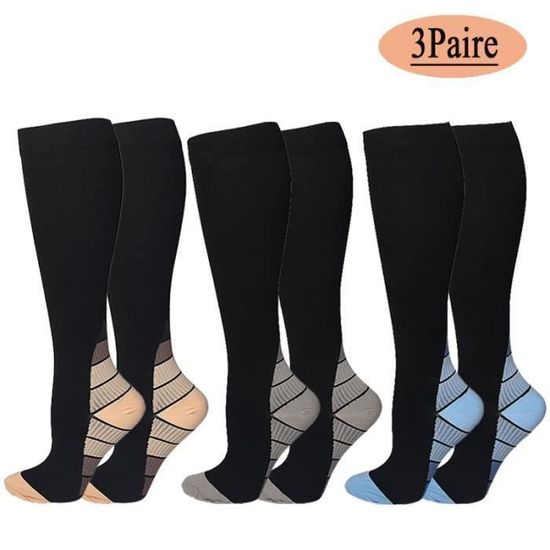 Chaussettes de Compression Marque Modèle Protection de la Cheville Respirant Running
