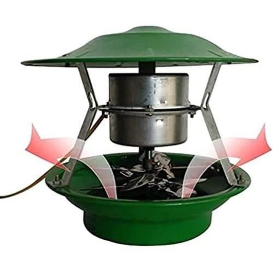 Ventilateur De Cheminée En Acier Galvanisé - Pour Cheminée Ou Barbecue, 110V, Dimensions 43x43cm
