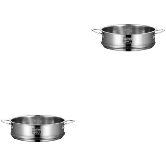 Cuiseur Vapeur Judge Inox 16-20 Cm - Base Épaisse - Tous Feux Dont Induction - Couvercle Verre - Multifonctions