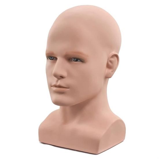Mannequin Tête Modèle Réaliste Buste Perruque Pour Chapeau Écharpe