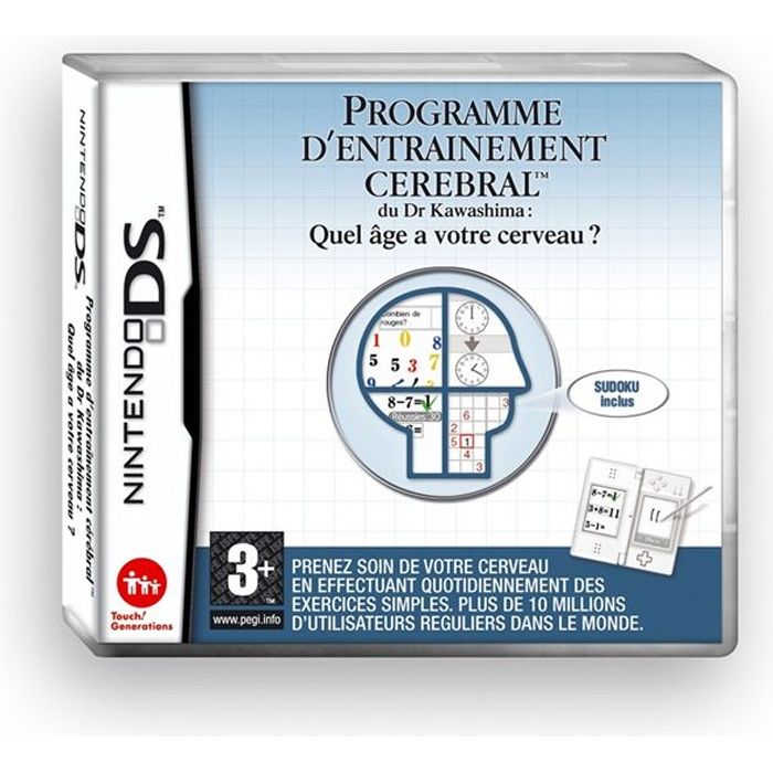 Nintendo Programme D'Entrainement Cerebral Du Dr. Kawashima