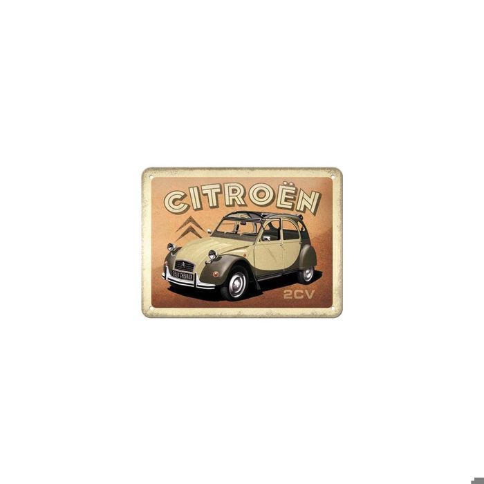 Plaque Acier décoration vintage 30 X 20 2cv Citroën camionette - Décoration