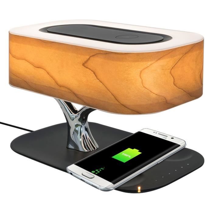 Chargeur Sans Fil QI + Lampe LED + Haut-parleurs Bluetooth 4Smarts Smart Bonsai