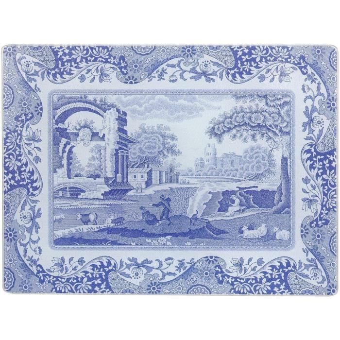 Bleu Italien Pimpernel Licence Official Verre Planche à Découper Service de Cuisine Cuisinière Plan de Travail Protection...